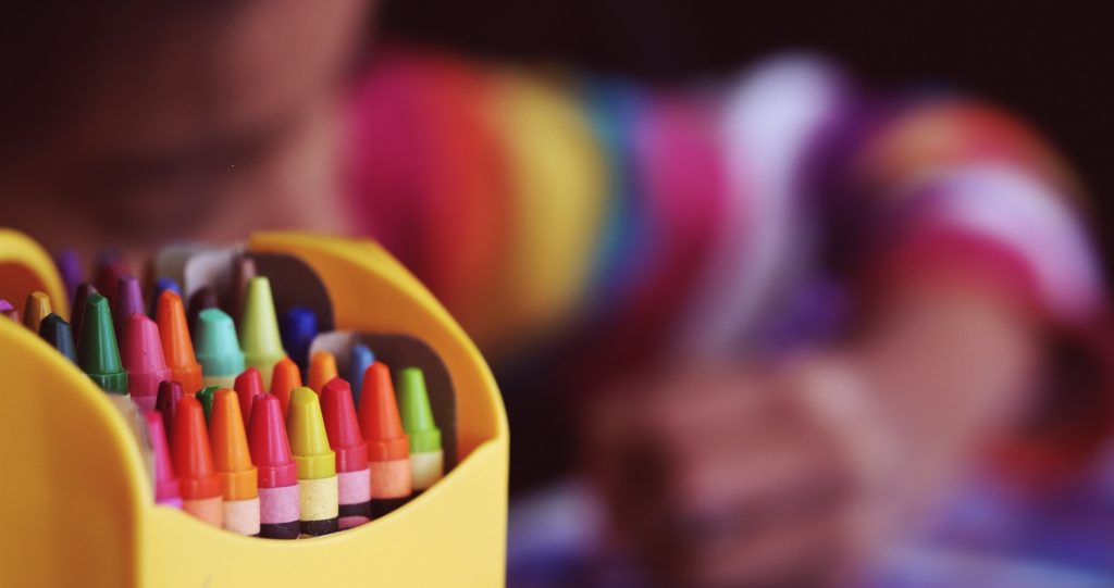 crayon box for homeschooling
